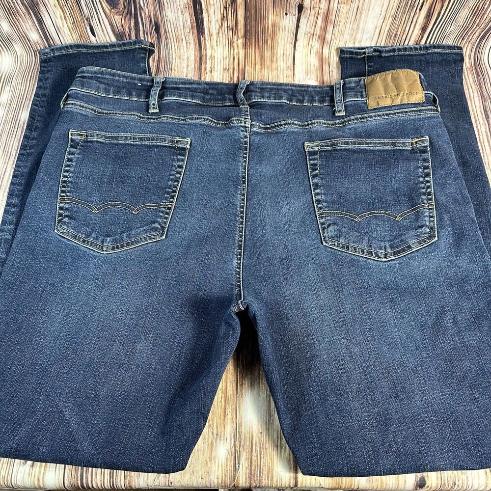 American Eagle Flex SLIM TAPER Mens Size 41x32 Blue Jeans Denim Pants - Picture 3 of 10